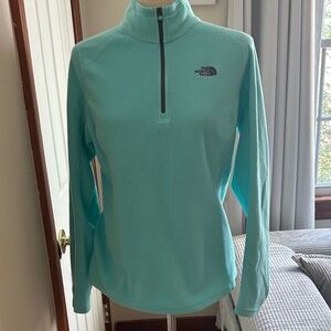 The North Face Women's Half-Zip Fleece Pullover - Aqua Blue